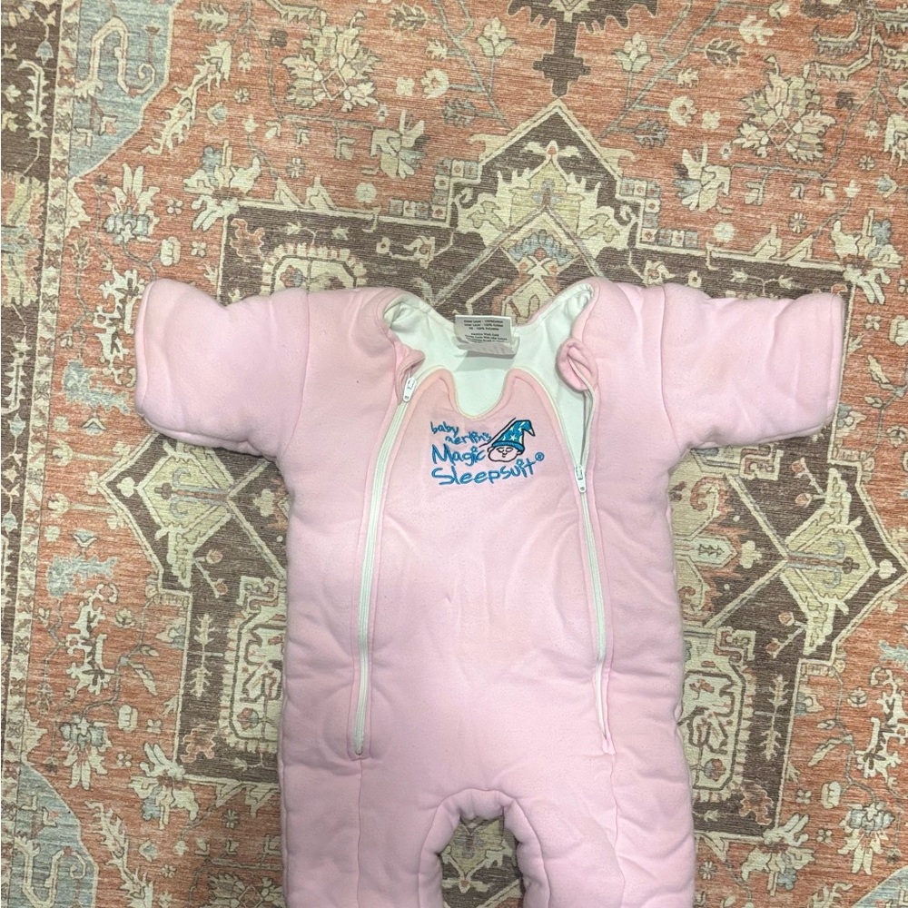 Magic Sleepsuit Baby Pink One-Piece Footie